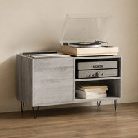 Meuble Vinyle pour Platine Gris Sonoma 85 cm | Miva