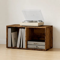 Meuble Vinyle pour Platine Vieux Bois 69,5 cm | Volda