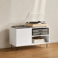 Meuble Vinyle pour Platine Blanc 85 cm | Elio