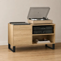 Meuble Vinyle pour Platine Chêne Sonoma 85 cm | Savor