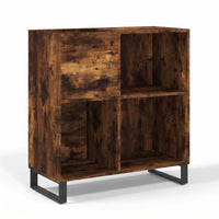 Meuble Vinyle pour Platine Chêne Fumé Vertical 84,5 cm | Dolio