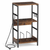 Meuble platine vinyle couleur bois foncé