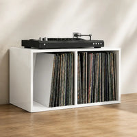 Meuble Vinyle pour Platine Blanc Brillant 71 cm | Brila