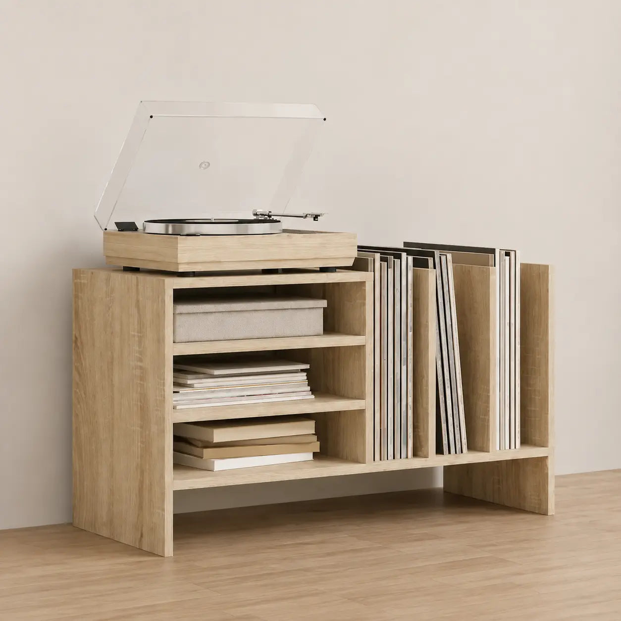 Meuble Vinyle pour Platine Chêne Sonoma 78,5 cm | Sona