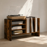 Meuble Vinyle pour Platine Chêne Fumé 78,5 cm | Fumo