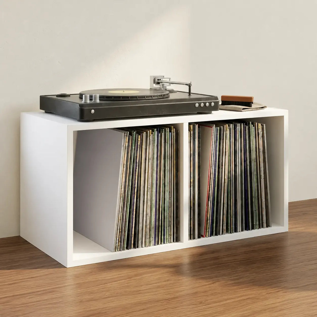 Meuble Vinyle pour Platine Blanc 71 cm | Blanka