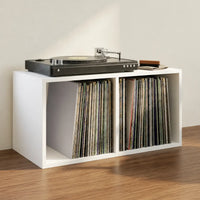 Meuble Vinyle pour Platine Blanc 71 cm | Blanka