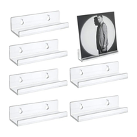 6 supports muraux en acrylique pour vinyles
