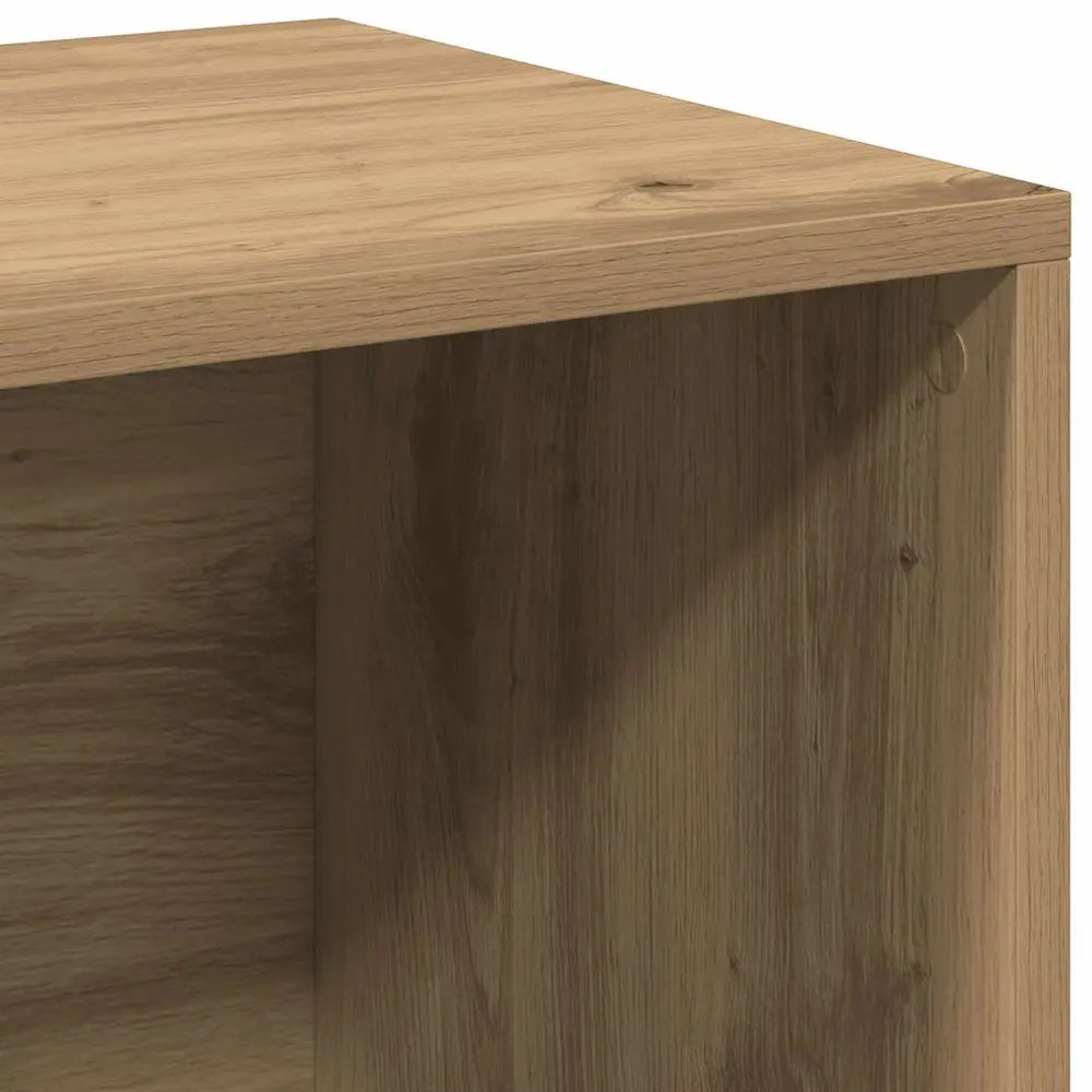 Meuble Vinyle pour Platine Chêne Artisanal 69,5 cm | Kavro