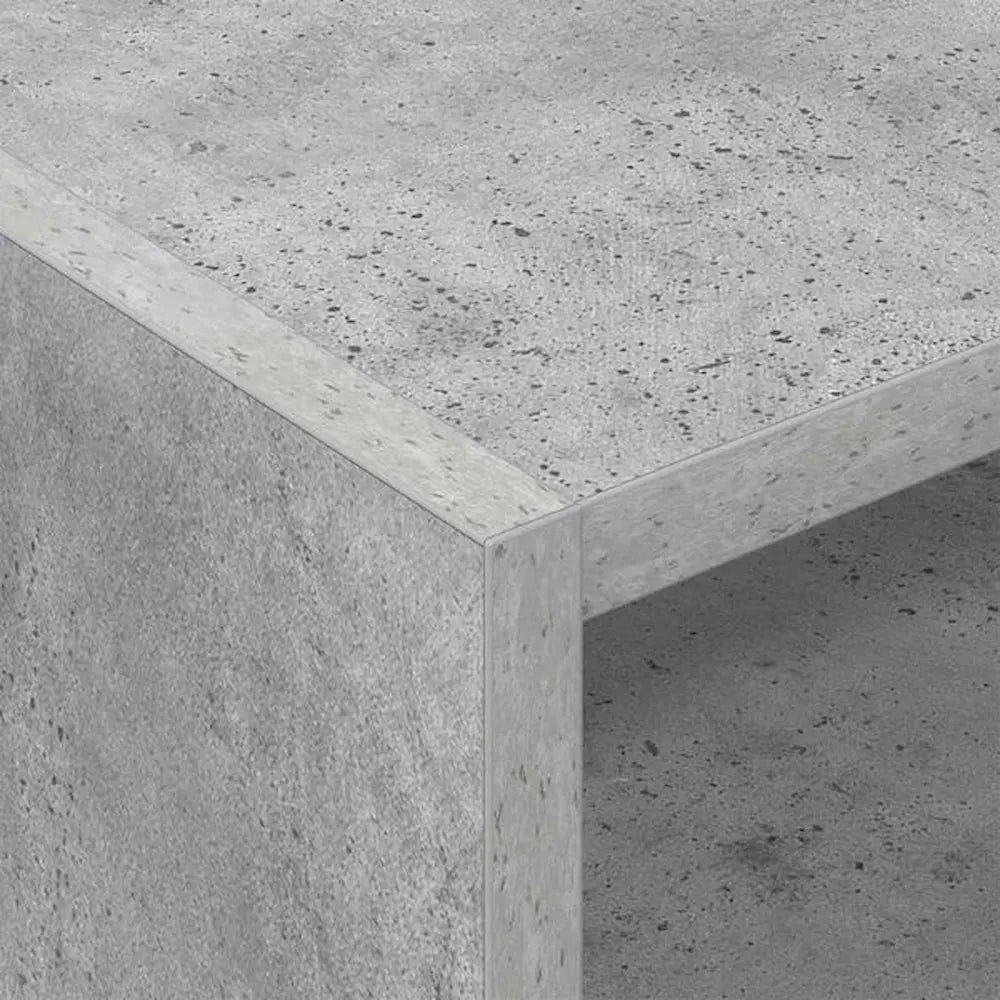 Meuble Vinyle pour Platine Gris Béton 78,5 cm | Belio