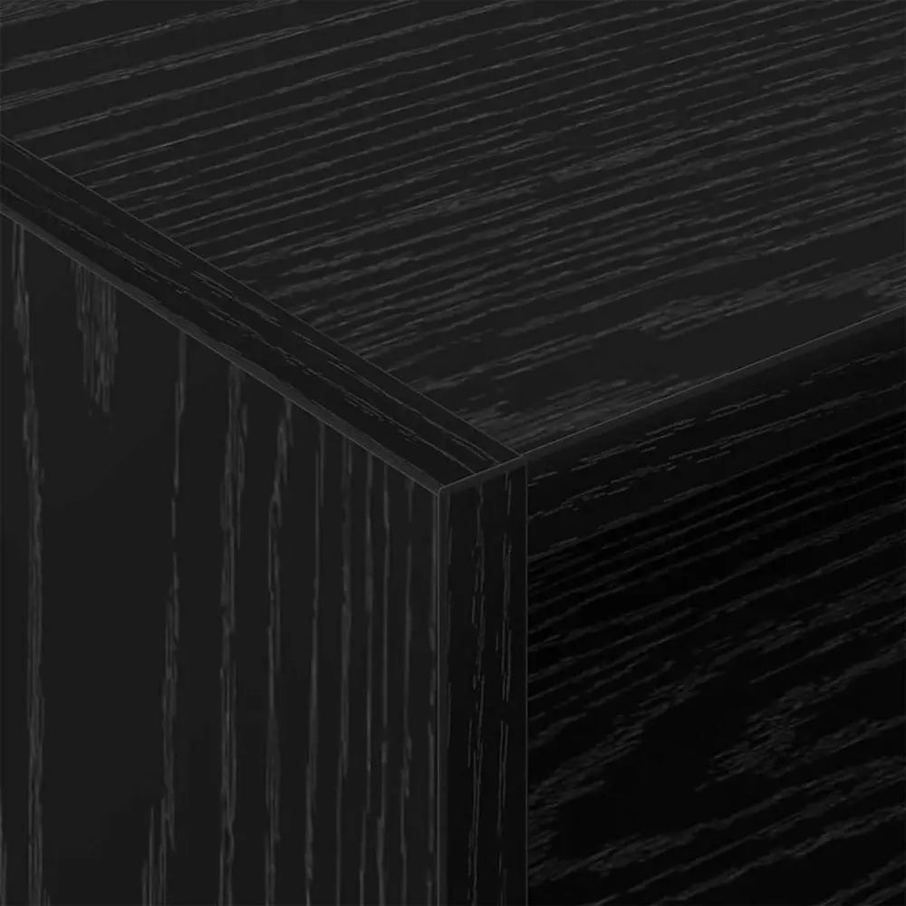 Meuble Vinyle pour Platine Chêne Noir 78,5 cm | Noxis