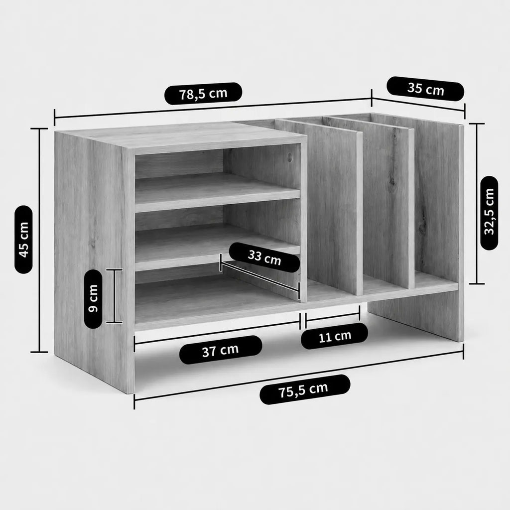 Meuble Vinyle pour Platine Bois Ancien 78,5 cm | Antik