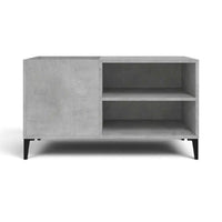 Meuble Vinyle pour Platine Gris Béton 84,5 cm | Cimen