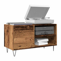 Meuble vinyle bois vintage pieds en métal