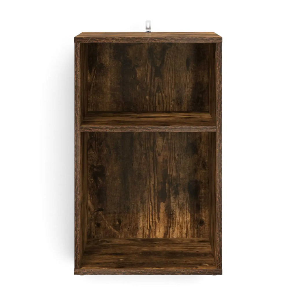Meuble Vinyle pour Platine Chêne Fumé 61 cm | Doelio