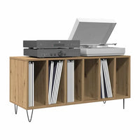 meuble vinyle en bois 6 compartiments
