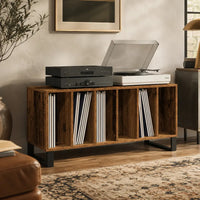 Meuble pour disques vinyles en bois au style ancien