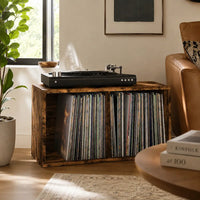 Meuble Vinyle pour Platine Chêne Fumé 71 cm | Daska