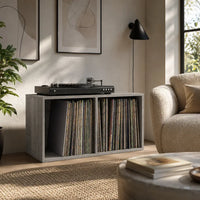 Meuble Vinyle pour Platine Gris Sonoma 71 cm | Grisma