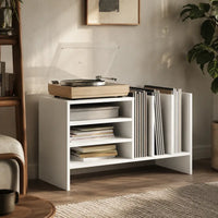 Meuble Vinyle pour Platine Blanc 78,5 cm | Luma