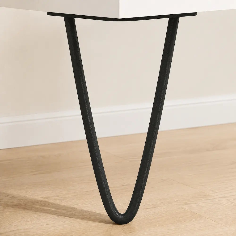 Meuble Vinyle pour Platine Blanc 85 cm | Elio