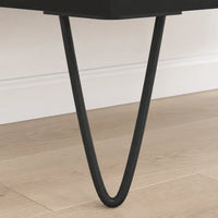 Meuble Vinyle pour Platine Noir 85 cm | Arven
