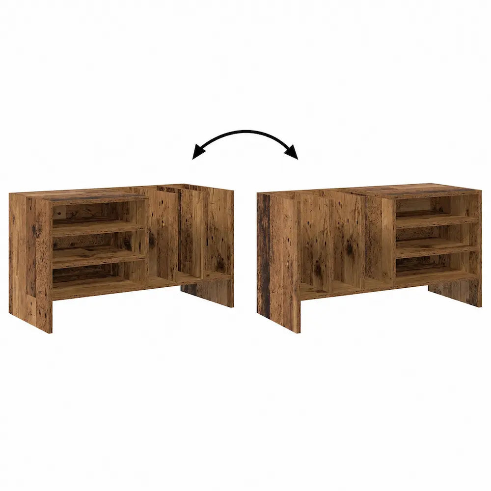 Meuble Vinyle pour Platine Bois Ancien 78,5 cm | Antik