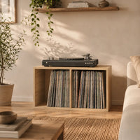 Meuble Vinyle pour Platine Chêne Sonoma 71 cm | Sonik