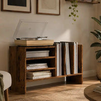Meuble Vinyle pour Platine Bois Ancien 78,5 cm | Antik