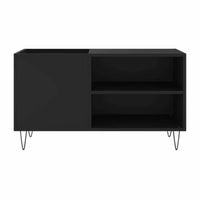 meuble vinyle bois noir