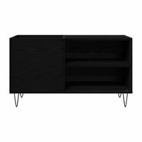 Meuble Vinyle pour Platine Chêne Noir 84,5 cm | Nero