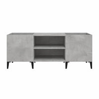 Meuble Vinyle pour Platine Gris Béton 121 cm | Gravo