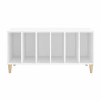 Meuble Vinyle pour Platine Blanc 100 cm 6 Compartiments | Cevro