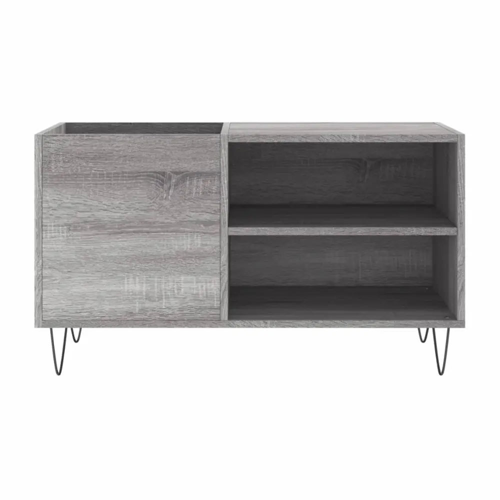 Meuble Vinyle pour Platine Gris Sonoma 85 cm | Miva