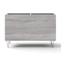 Bac de Rangement Vinyles Gris Sonoma 74,5 cm | Gresle