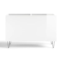 Bac de Rangement Vinyles Blanc Brillant 74,5 cm | Malia