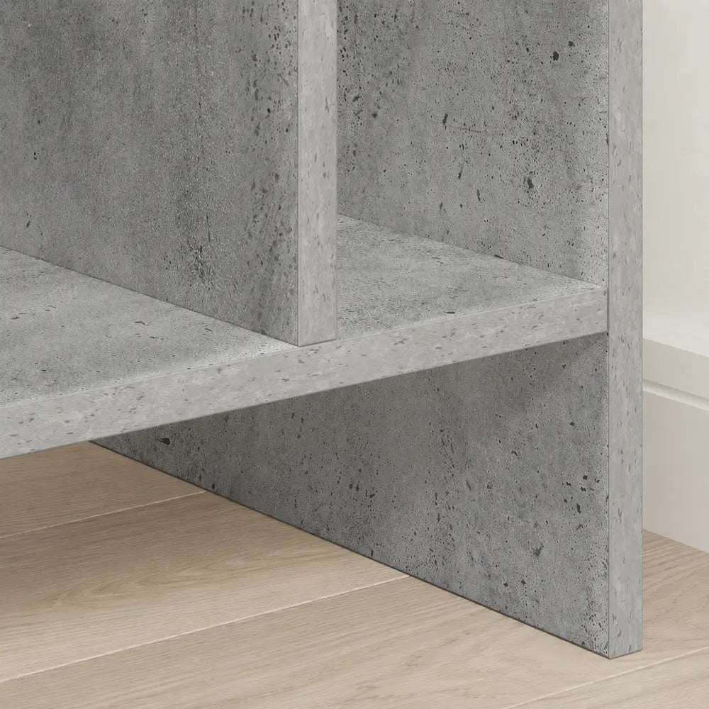 Meuble Vinyle pour Platine Gris Béton 78,5 cm | Belio