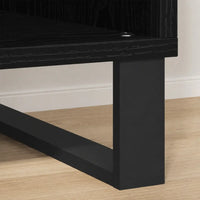 Meuble Vinyle pour Platine Chêne Noir Vertical 85 cm | Verto