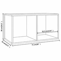 dimensions meuble vinyle en bois noir