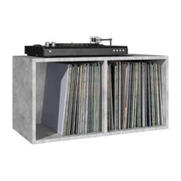 meuble vinyle couleur gris béton de dimensions 71 x 34 x 36 cm