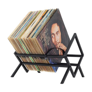 rangement pour vinyles en métal